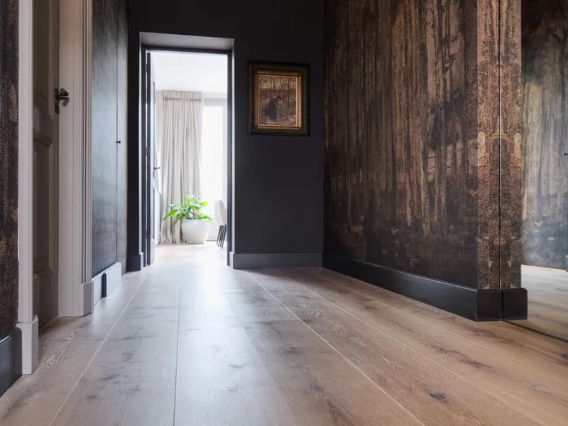 Luxury Vinyl Plank Flooring in a rustic home