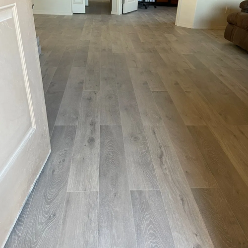 New flooring installed by DBG Carpets & Flooring