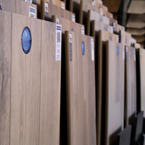 Hard Surface flooring display in DBG Flooring Store