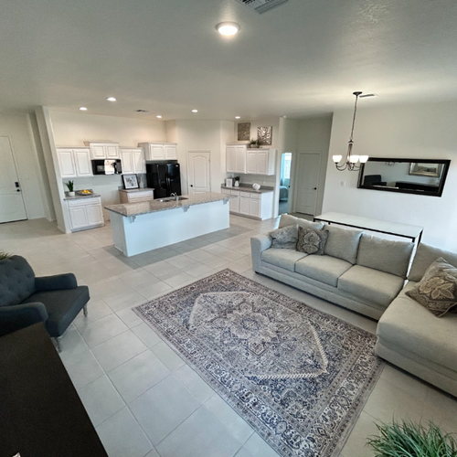 New tile flooring in a spacious Yuma, AZ basement suite