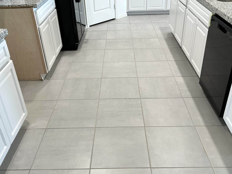 Tile flooring installation in an Arizona Kitchen