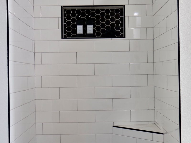 Classy Subway tile shower makeover